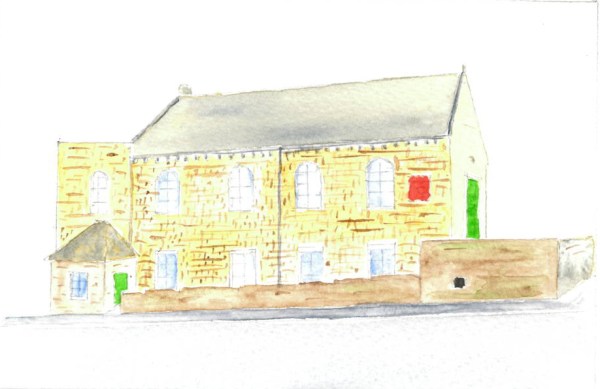 painting of Hall Bower Chapel